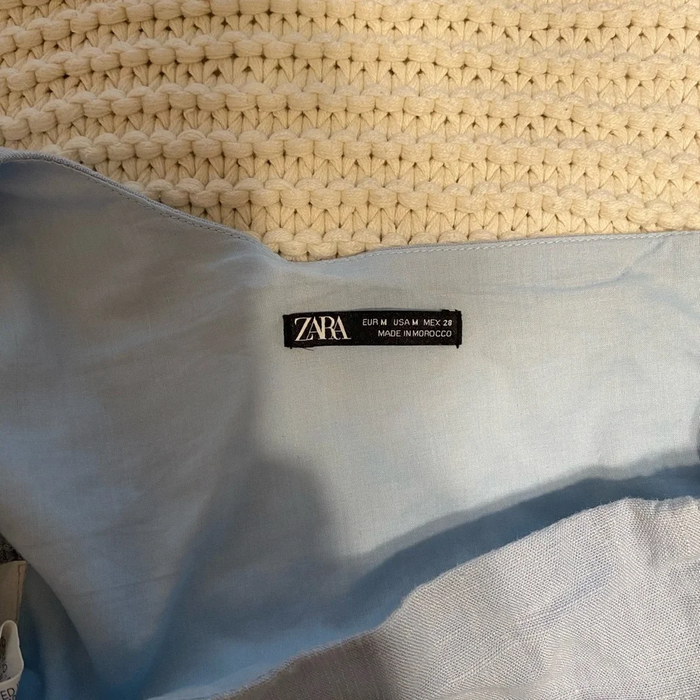 Zara Blue Asymmetrical Ruffled Blouse Bundle